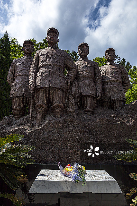 皖南事变烈士群像图片素材