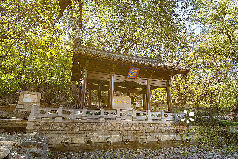 北京昌平白浮泉遗址通惠河水源头图片素材