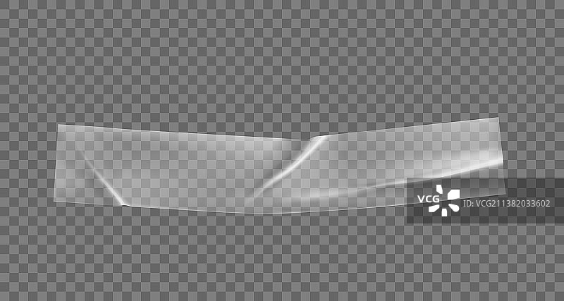 卷曲的透明胶带图片素材