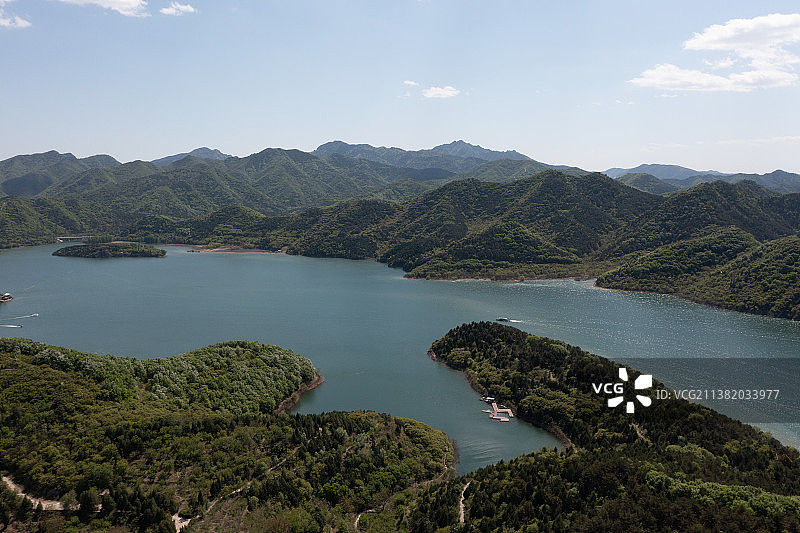 航拍金海湖图片素材