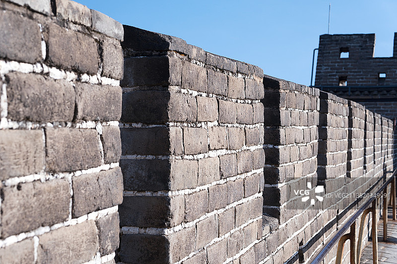 长城砖墙特写镜头图片素材