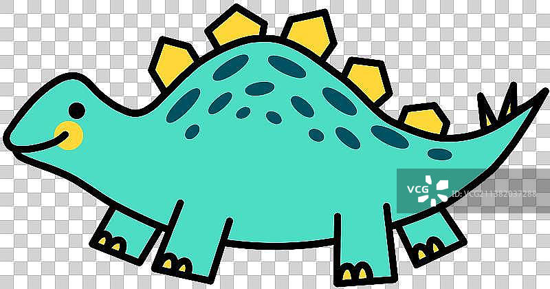 卡通可爱剑龙恐龙图片素材