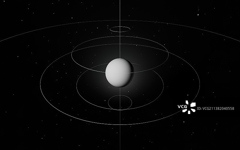 模拟宇宙星系轨道环绕,围绕轴心外的线圈图片素材