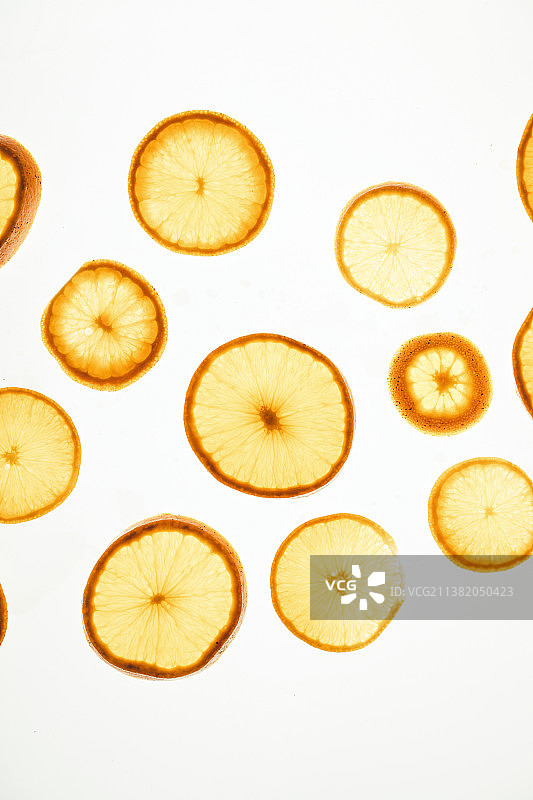 底逆光鲜切橙子图片素材