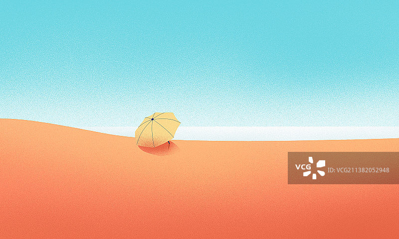 海滩上的雨伞图片素材