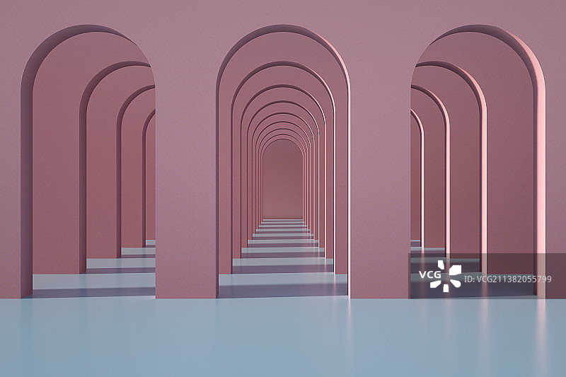 3D渲染抽象光洁地面地板和背景造型图片素材