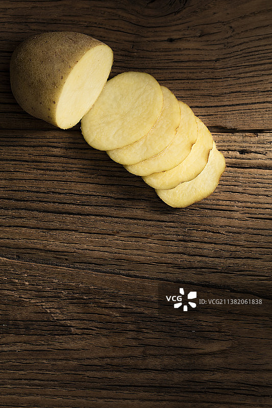 切片土豆静物图片素材