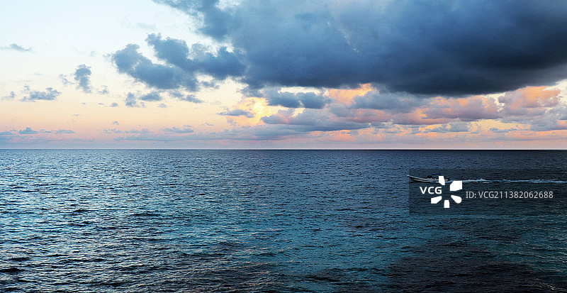 傍晚的坎昆风光图片素材