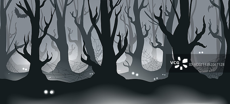 长着眼睛的森林图片素材