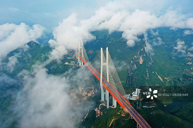 云上北盘江大桥图片素材