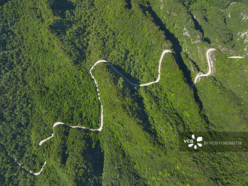 盘山公里航拍图片素材