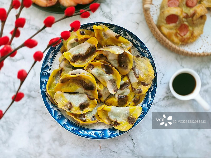 虎皮水饺图片素材