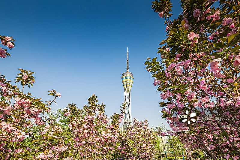 中国河南郑州经济开发区中原福塔风光图片素材