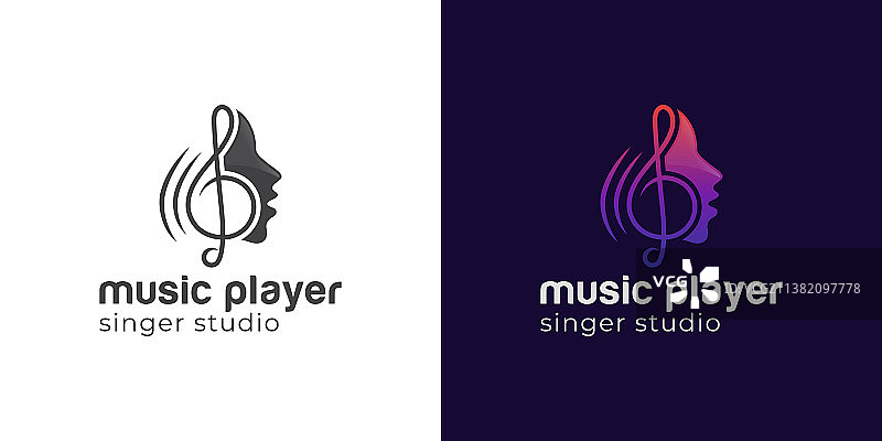 现代歌手合唱团音乐工作室logo图片素材