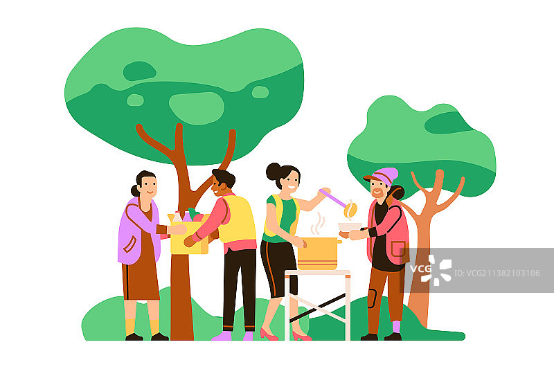 志愿者为无家可归者分发食物图片素材