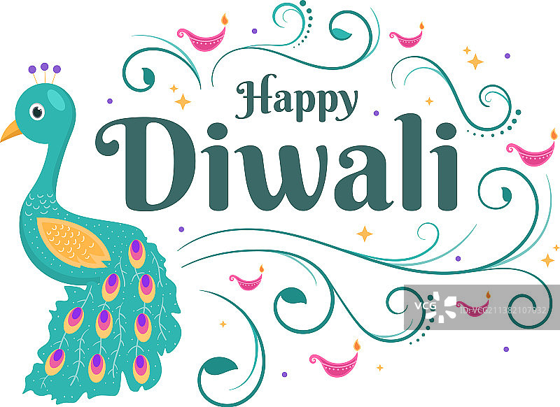 排灯节印度教节日背景图片素材