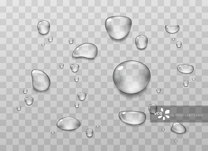 透明水滴大合集图片素材