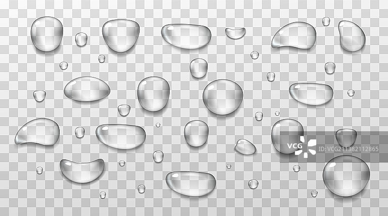 透明水滴大合集图片素材