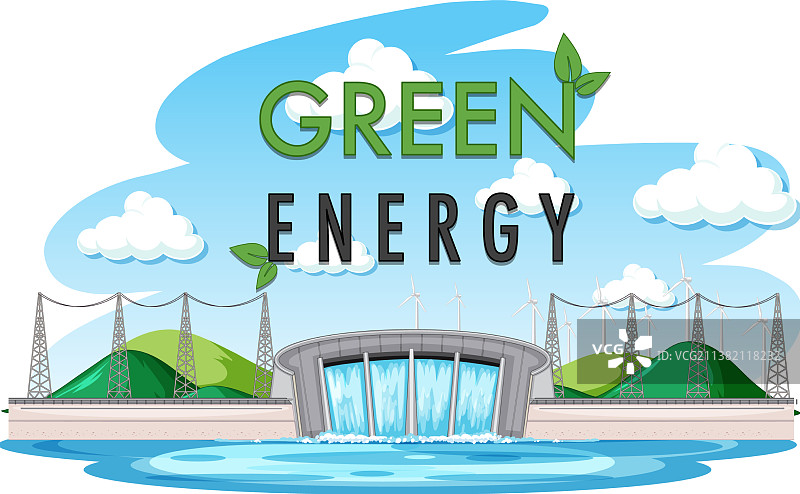 水力发电厂发电图片素材