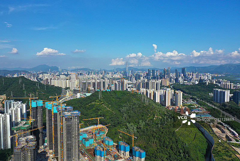 广东省深圳市南山区雅昌艺术中心航拍图片素材