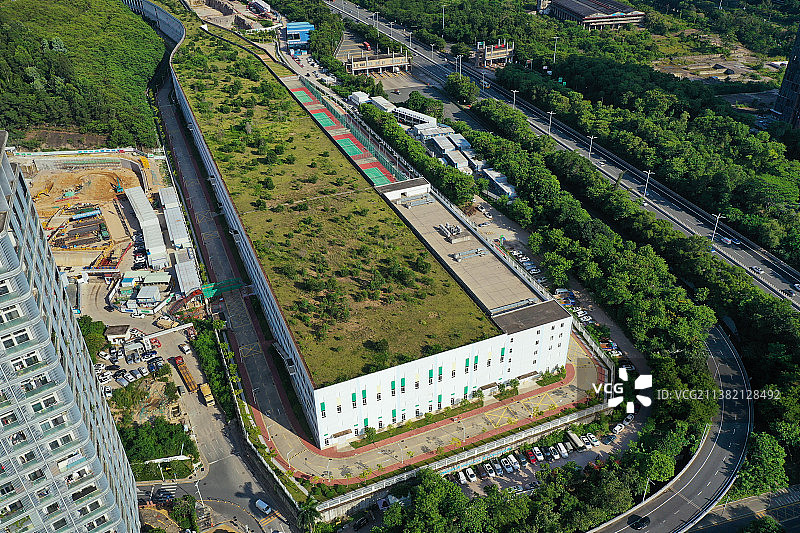 广东省深圳市南山区雅昌艺术中心航拍图片素材