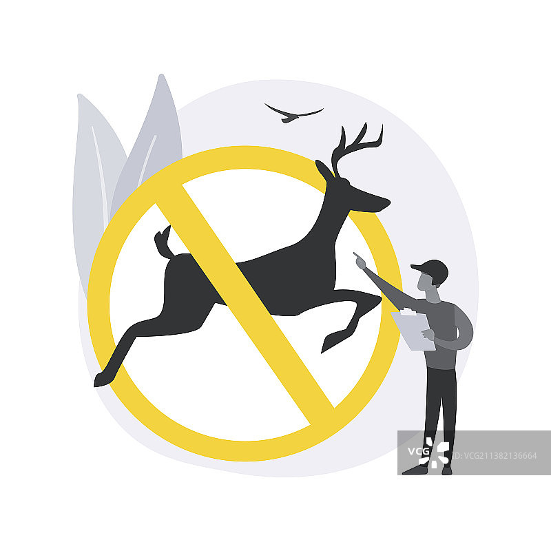 狩猎规则抽象概念图片素材