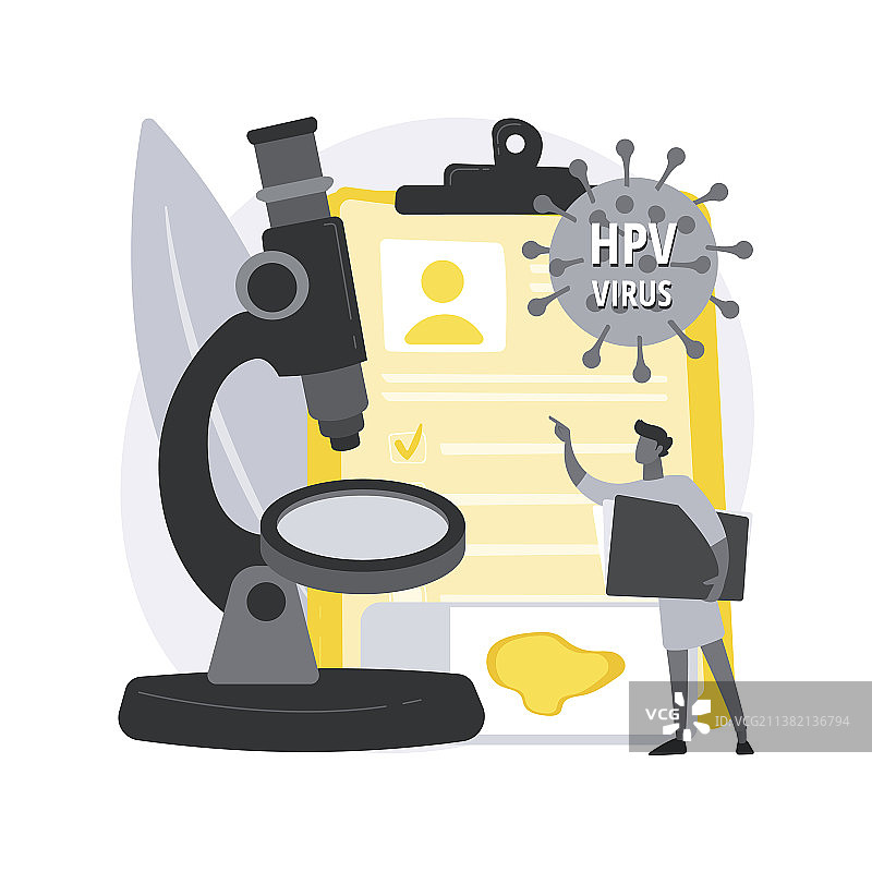 HPV检测抽象概念图图片素材