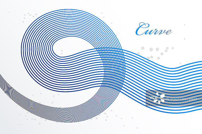 3D运动维度中的抽象线条图片素材