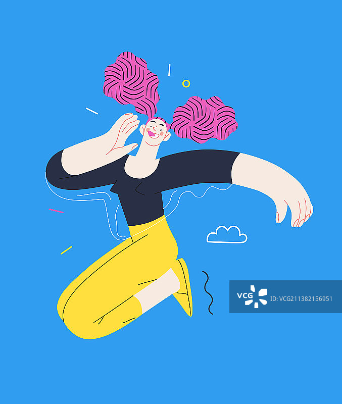 快乐的人们在空中跳跃图片素材