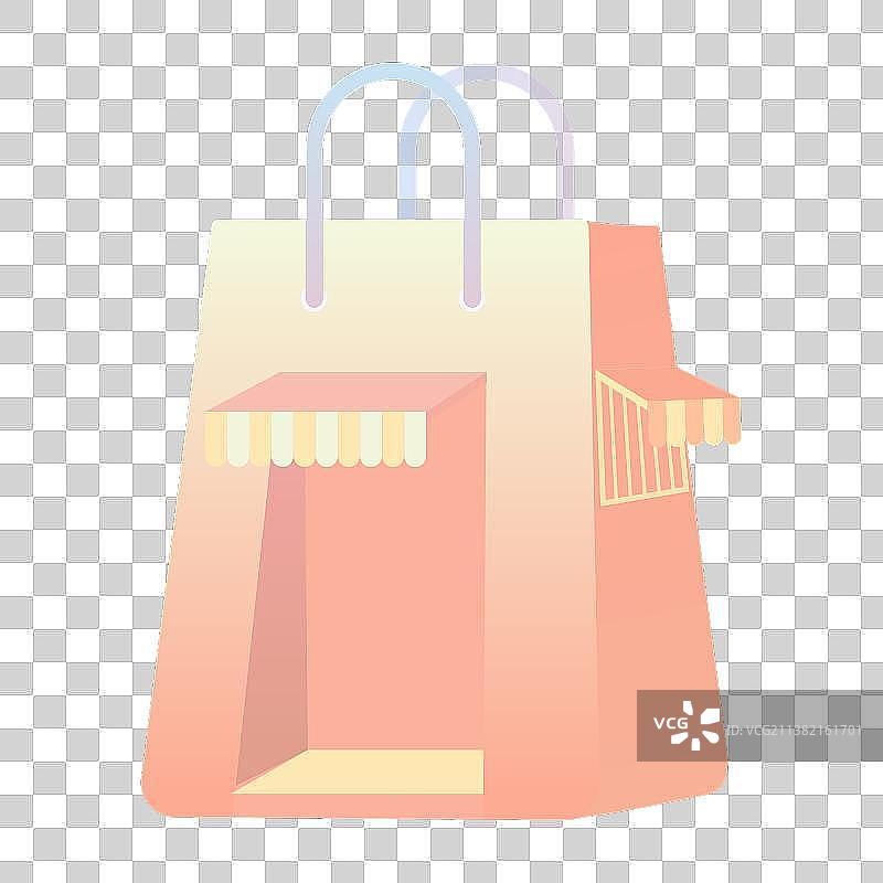 购物街插画元素礼盒2图片素材