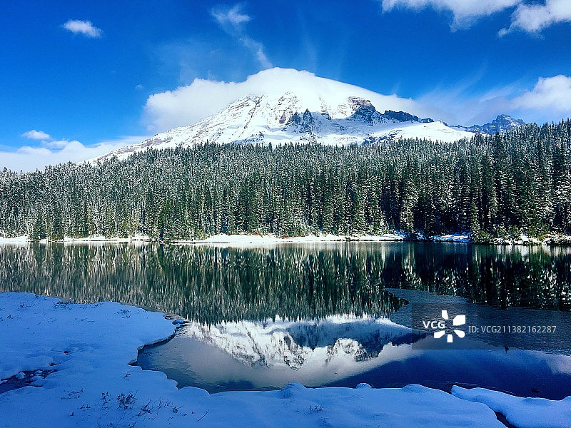 自然风光 雷尼尔雪山图片素材