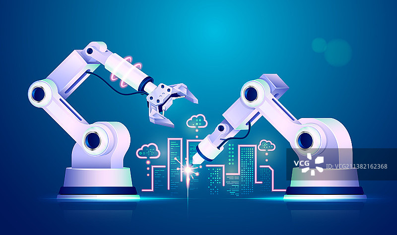 未来主义手臂图片素材