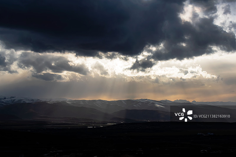 阿坝县城风光图片素材