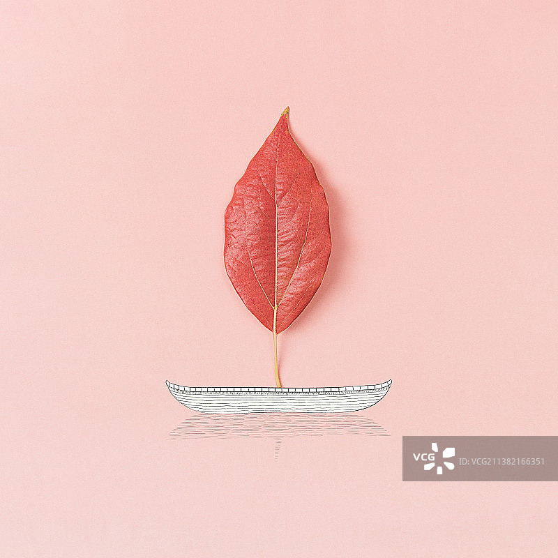 一叶扁舟图片素材