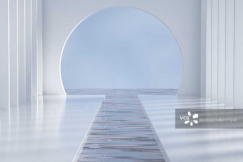 空间3D渲染背景图片素材