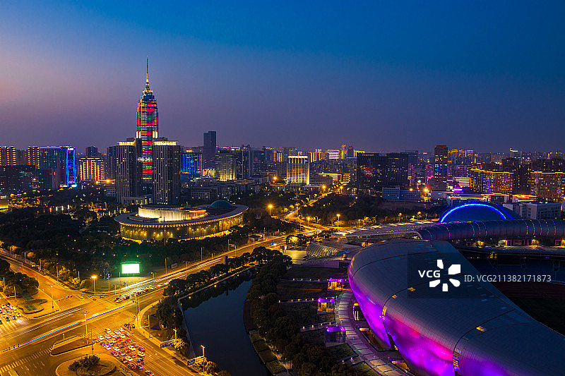 常州地标航拍图片素材