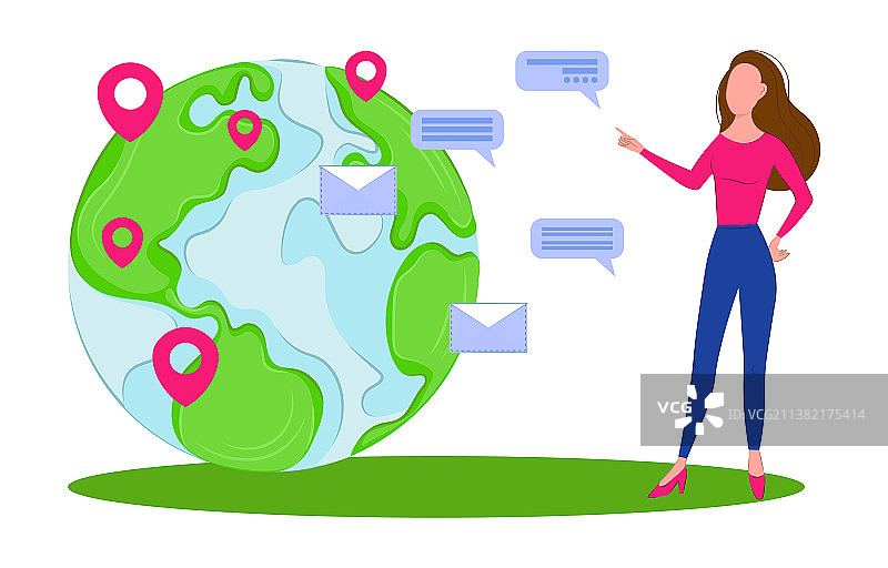 全球外包概念图片素材