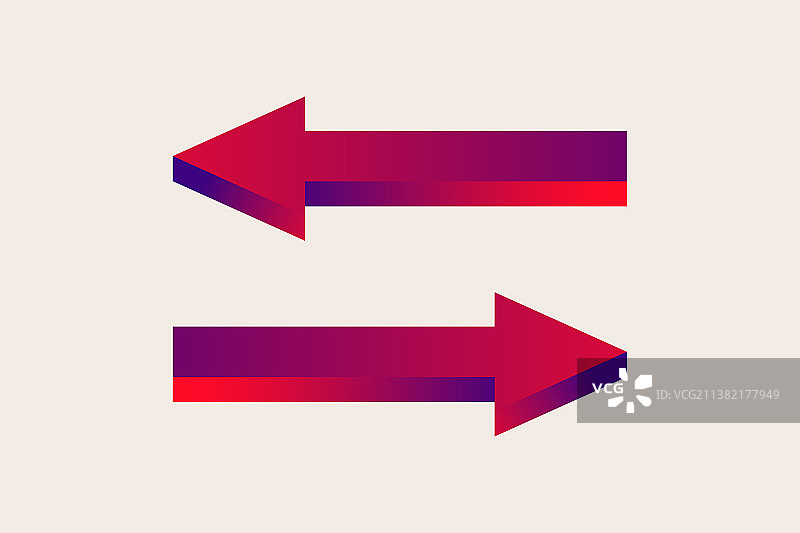 双向交通路标箭头贴纸图片素材