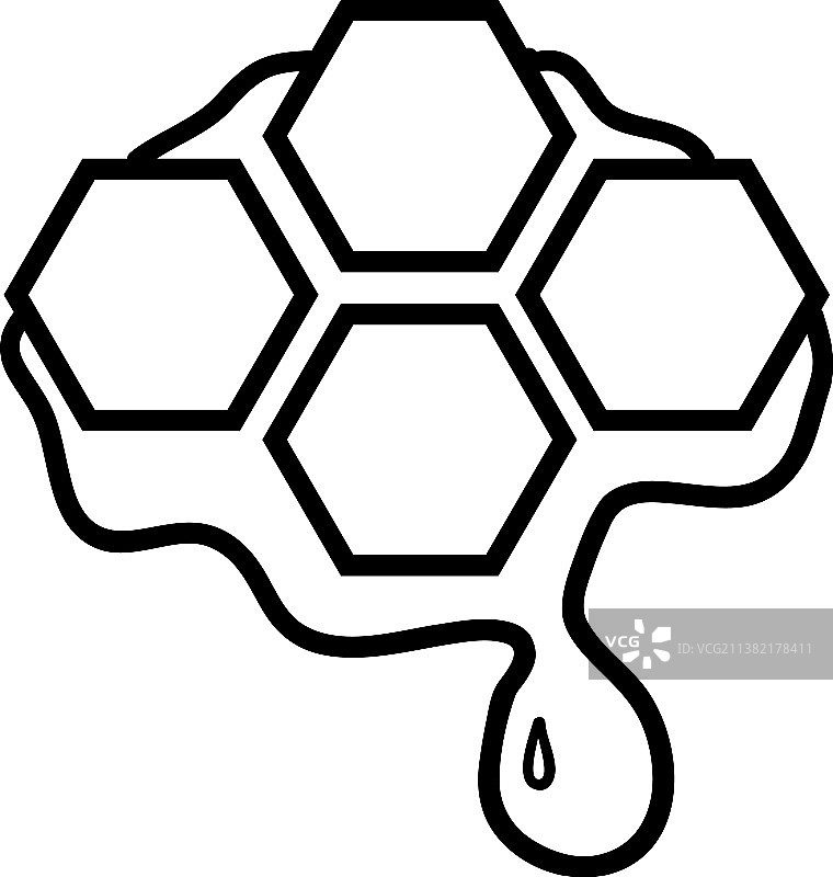 蜂蜜涂色书图片素材