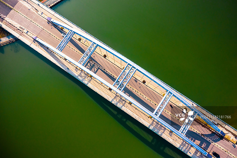 2019年1月29日，浙江金华市，东阳市东阳江，中山大桥 (6)图片素材