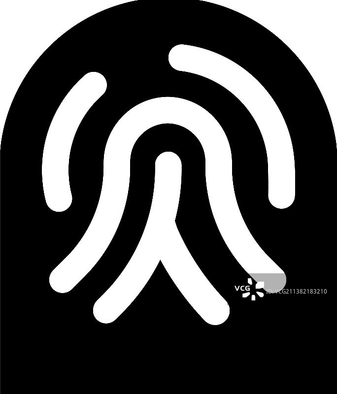 指纹身份识别图标图片素材