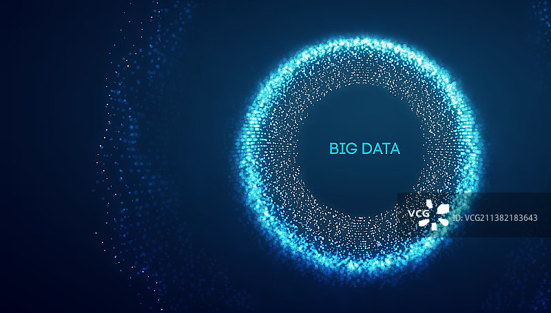 大数据技术背景二进制代码图片素材