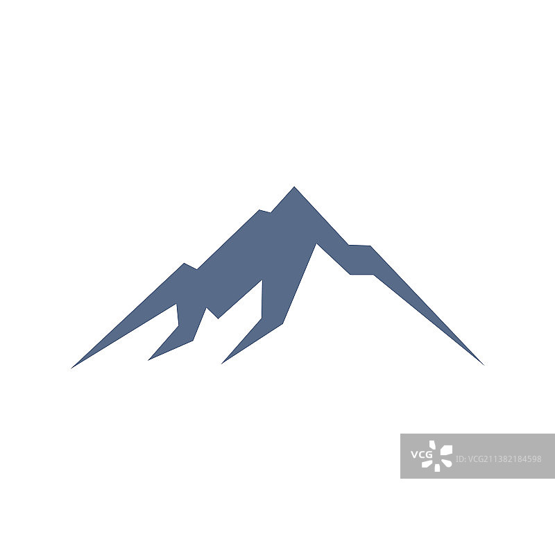 山脉线条图标logo模板图片素材