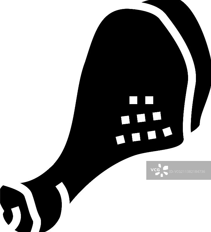 鸡腿字形图标图片素材