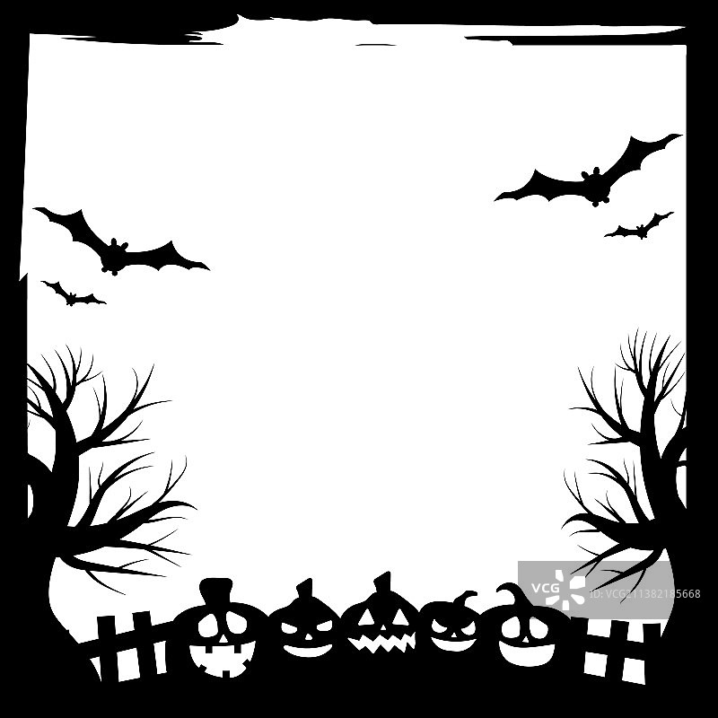 万圣节派对邀请函或贺卡图片素材