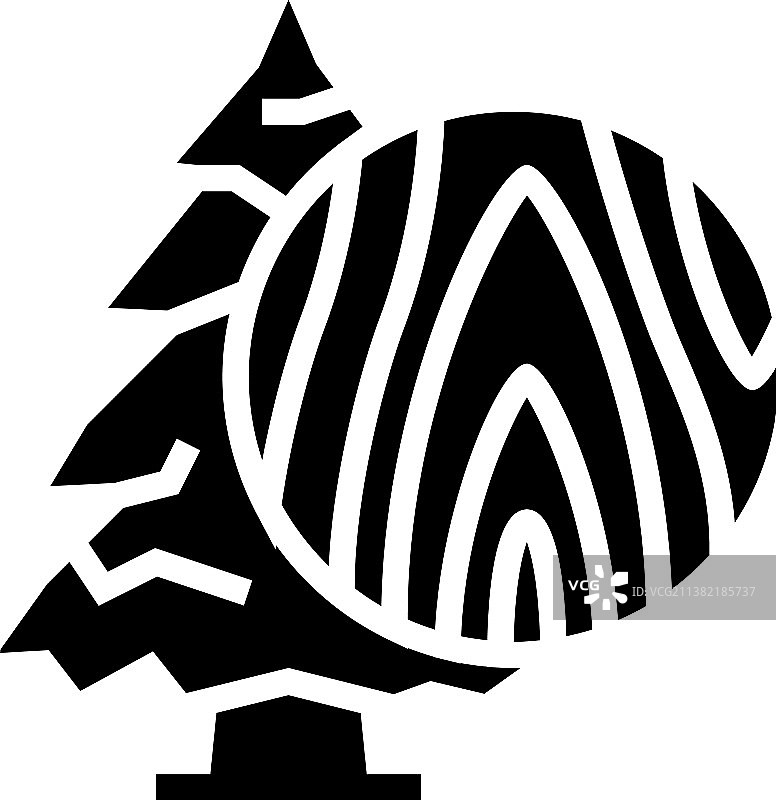 冷杉木字形图标图片素材