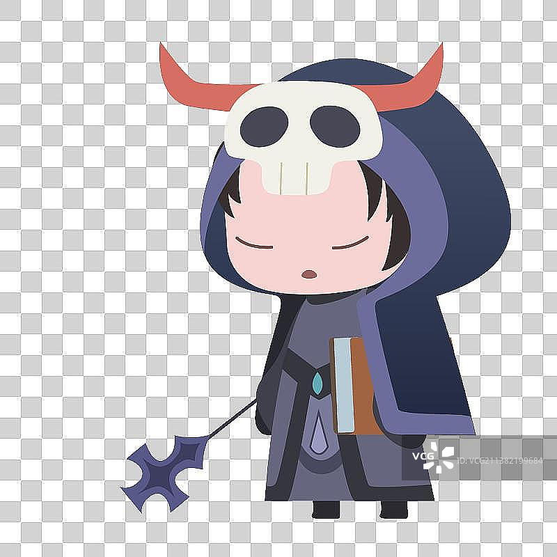 Q版游戏角色|牧师／召唤师图片素材