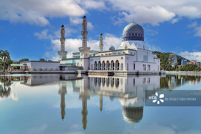 水上清真寺图片素材