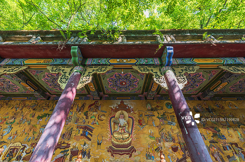 重庆南山老君洞的夏季风景图片素材