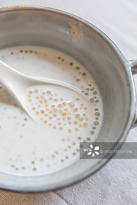 美味甜品糖水椰汁西米露图片素材